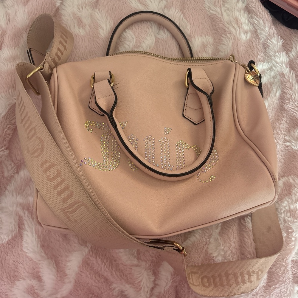 Juicy Couture Blush Satchel with Gold Accents